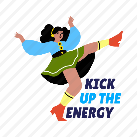 Dance Energy, Performing, Choreography, Dance Step, Typography preview