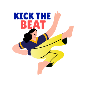 Dance Kick, Performing, Choreography, Dance Step, Typography icon