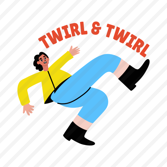 Enjoying Character, Dancing, Performing, Dance Step, Typography preview