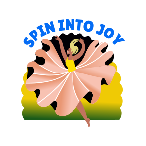 Female Dancer, Performing, Choreography, Dance Step, Typography icon