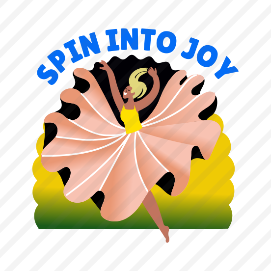 Female Dancer, Performing, Choreography, Dance Step, Typography preview