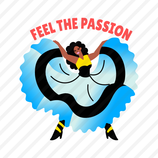 Flamenco Dance, Performing, Choreography, Dance Step, Typography preview