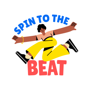 Freestyle Dancing, Performing, Choreography, Dance Step, Typography icon
