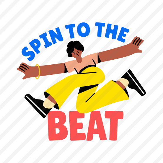 Freestyle Dancing, Performing, Choreography, Dance Step, Typography preview