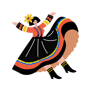Mexican Dance, Performing, Traditional, Dance Step, Pose icon