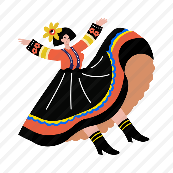 Mexican Dance, Performing, Traditional, Dance Step, Pose preview