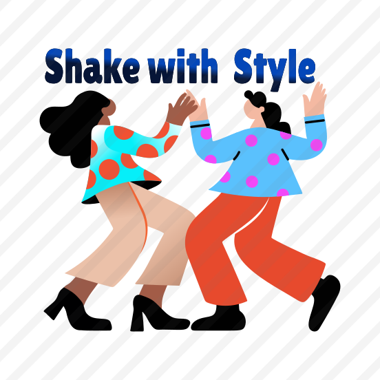 Party Dance, Performing, Enjoying, Dance Step, Typography preview