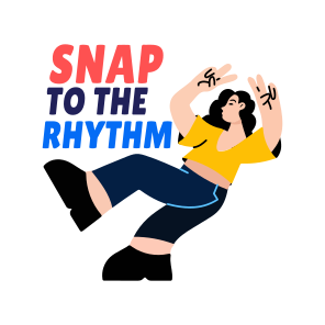 Rhythmic Dance, Performing, Choreography, Dance Step, Typography icon