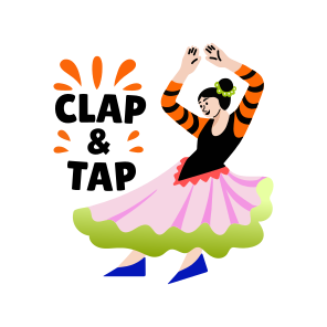 Sevillanas Dance, Performing, Choreography, Dance Step, Typography icon