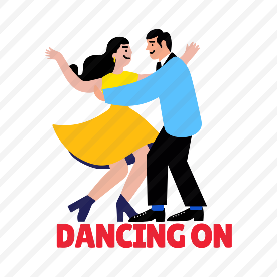 Tango Dance, Couple, Performing, Dance Step, Typography preview