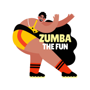 Zumba Dance, Performing, Traditional, Dance Step, Typography icon