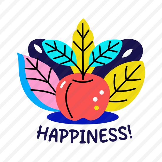 Apple Fruit, Happiness, Fruit, Healthy, Typography preview