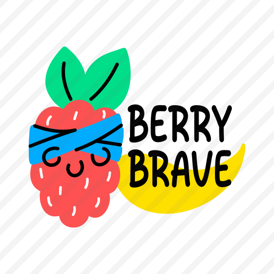 Berry Brave, Fruit, Cartoon, Typography, Lettering preview