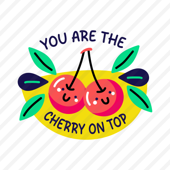 Cherries, Fruit, Berries, Typography, Lettering preview