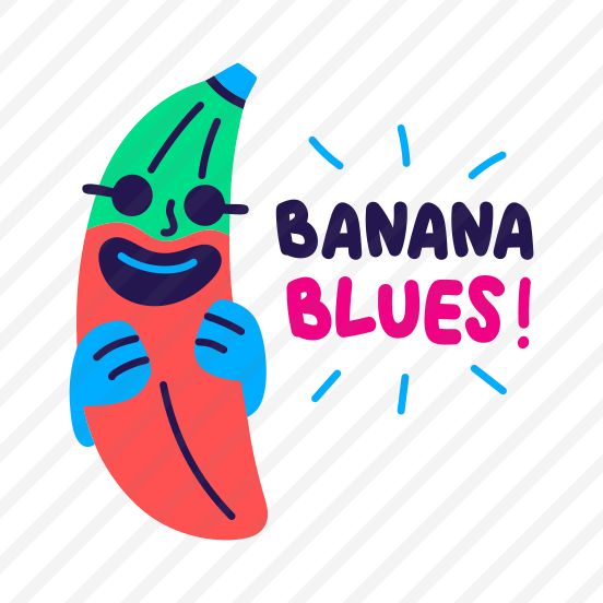 Cool Banana, Smiling, Fruit, Cartoon, Typography preview