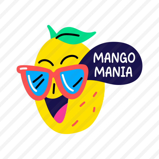 Cool Mango, Laughing, Fruit, Cartoon, Typography preview