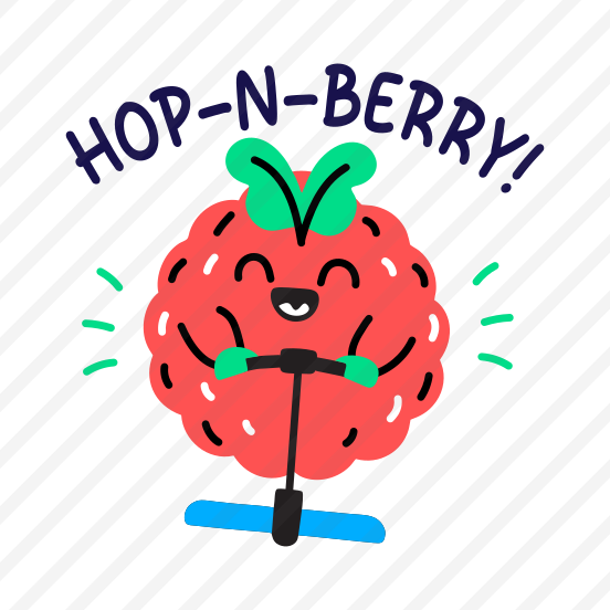 Happy Berry, Playing, Fruit, Cartoon, Typography preview