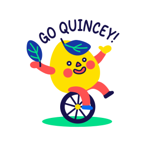 Playing Mango, Enjoying, Fruit, Cartoon, Typography icon