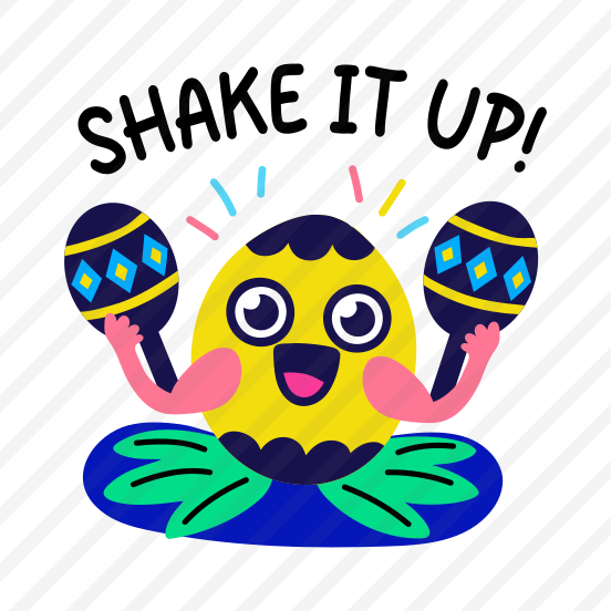 Shake It, Music, Fruit, Cartoon, Typography preview