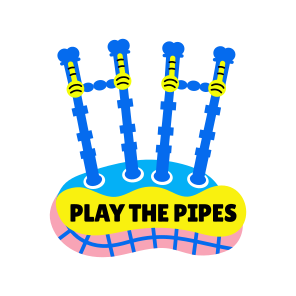 Bagpipe, Biniou, Play The Pipes, Music, Typography, icon