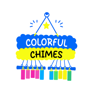 Colourful Chimes, Bells, Hanging, Music, Typography icon