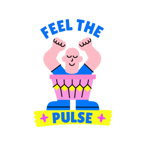 Enjoying Character, Vibing, Feeling, Typography, Lettering icon