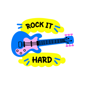 Guitar, Bass, Instrument, Music, Rock It icon