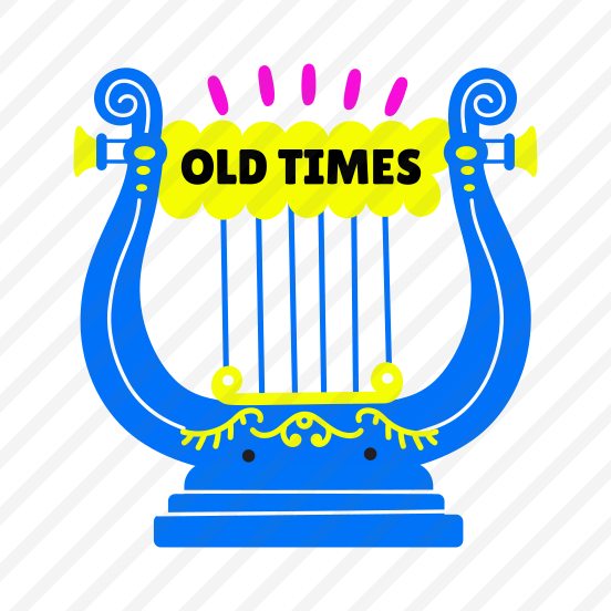 Lyre, Harp, Instrument, Music, Typography preview