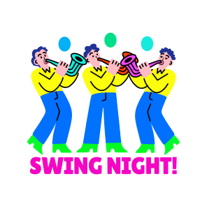 Music Band, Orchestra, Melody, Blowing Horns, Typography icon