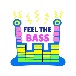 Music Equalizer, Bass, Sound, Melody, Typography icon