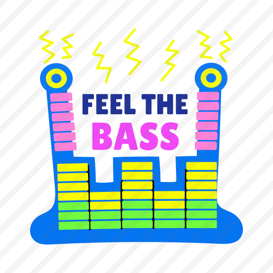 Music Equalizer, Bass, Sound, Melody, Typography preview