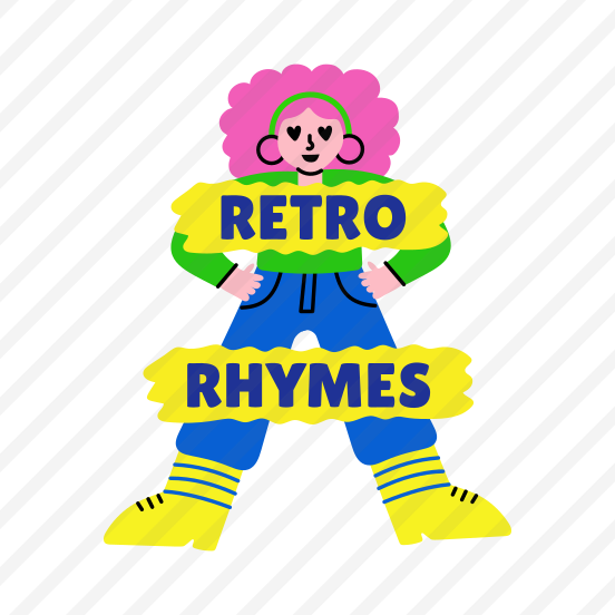 Retro Rhymes, Performer, Artist, Character, Typography preview