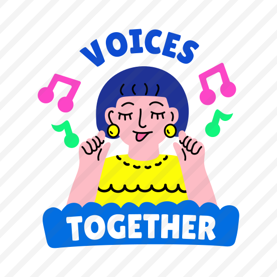 Singing Character, Enjoying, Voices Together, Music, Performing preview