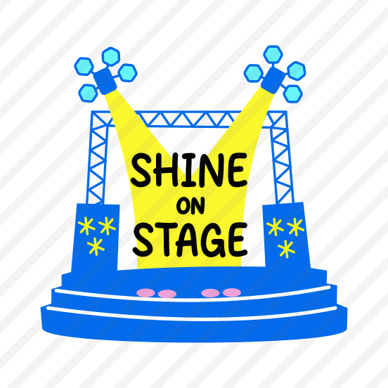 Stage, Concert, Platform, Typography, Lettering preview