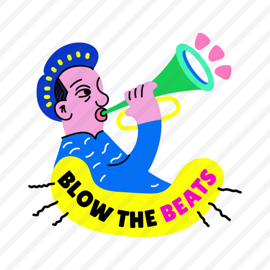 Trumpet Player, Blowing, Horn, Instrumentalist, Music, preview