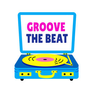 Vinyl Player, Disc, Music, Melody, Typography icon