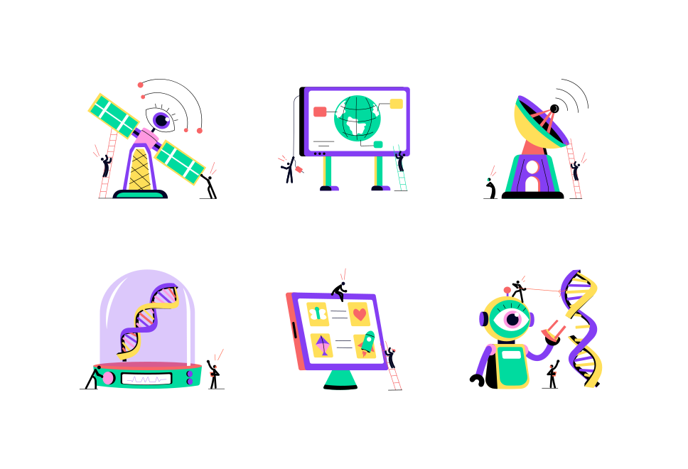 Science and Space Illustration Set Large Set Preview