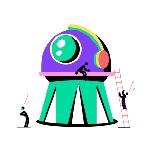 Observatory Telescope, Lens, Research, Space, Study icon