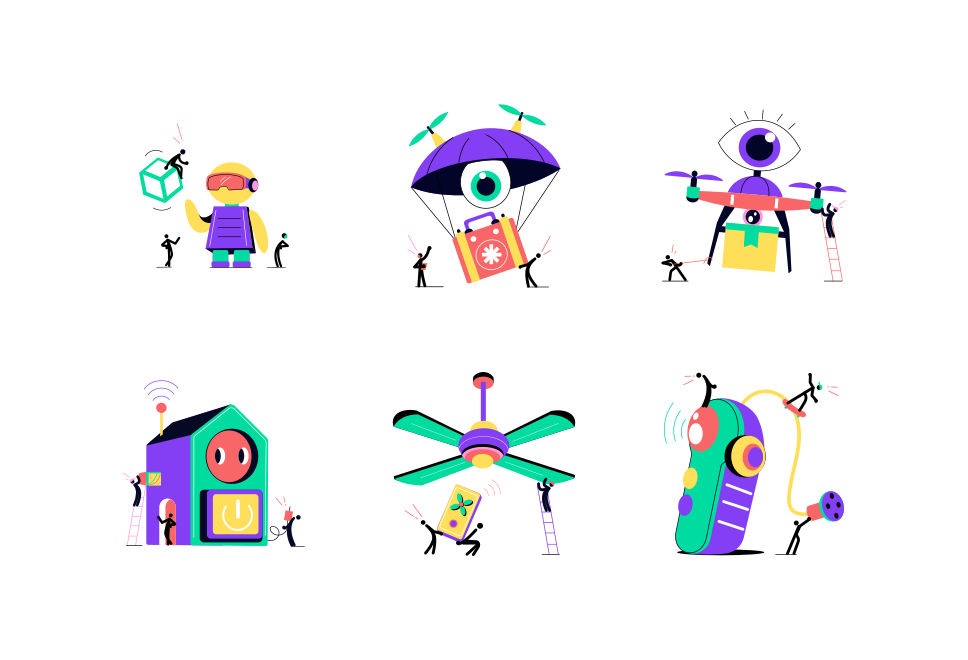 Technology and Innovation Illustration set Large Set Preview