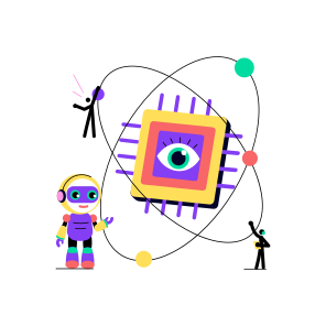 Quantum Chip, Microchip, Microprocessor, Cpu, Device icon