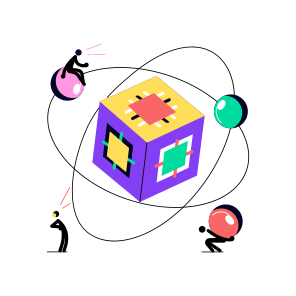 Quantum Computing, Science, Modelling, Technology, Innovation icon