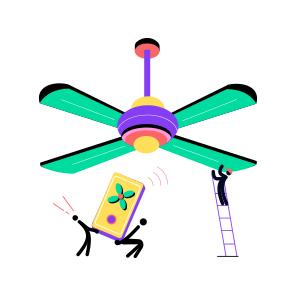 Remote Fan, Electronic, Appliance, Iot, Device icon