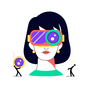 Robotic Vision, Lens, Glasses, Person, Tech icon