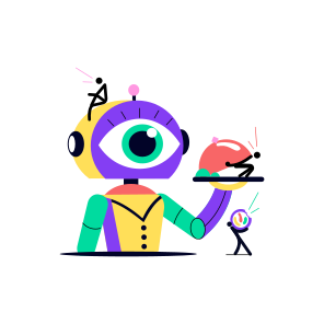Serving Robot, Waiter, Serving, Tech, Device icon