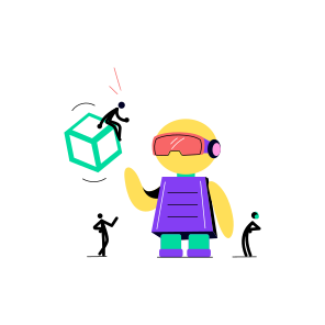 Vr Technology, Immersive, Metaverse, Ai, Modelling icon