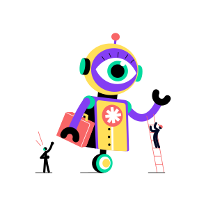 Delivery Bot, Tech, Device, Assistant, Ai icon