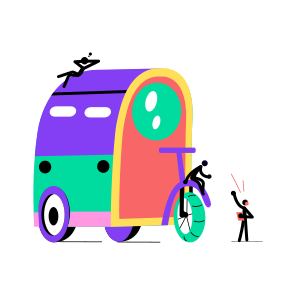 Electric Tricycle, Rickshaw, Vehicle, Transport, Mobility, icon