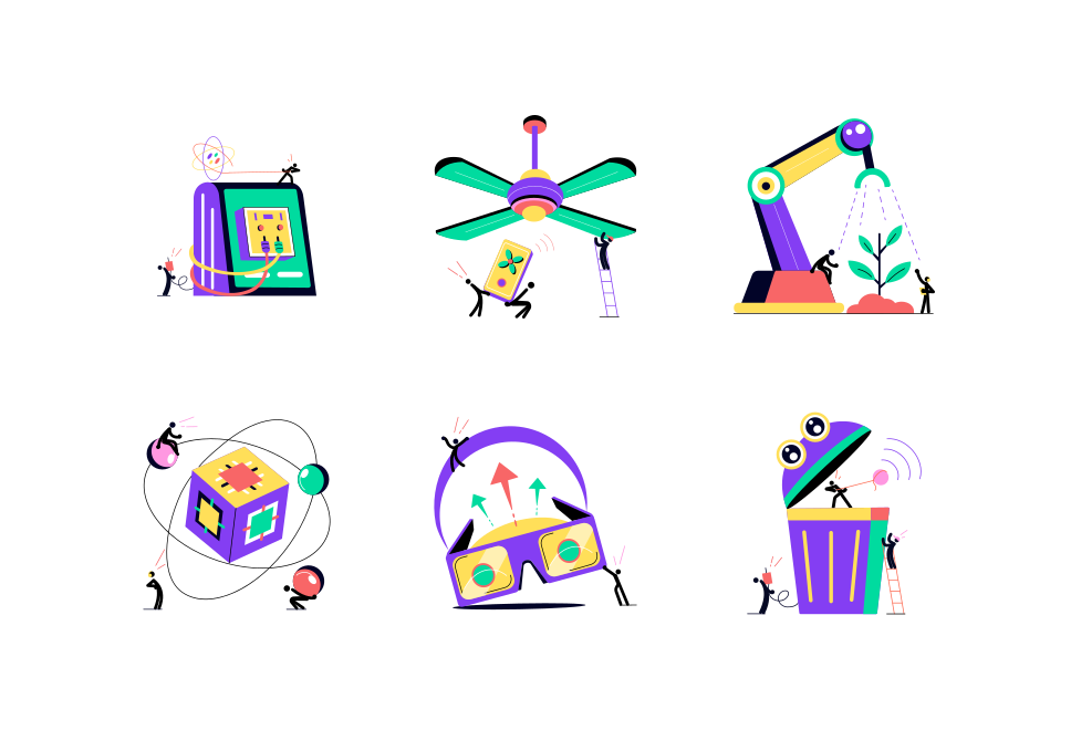 Technology and Innovation Illustration set  Large Set Preview