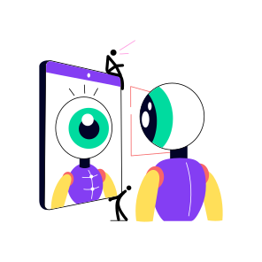 Eye Scan, Verification, Biometric, Authentication, Technology icon