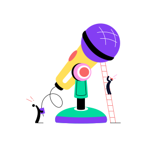 Podcast Mic, Microphone, Singing, Recording, Device icon